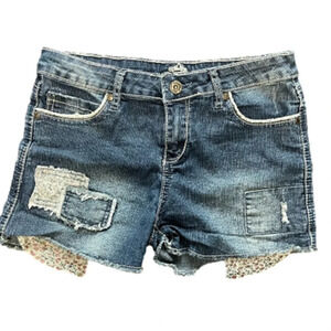Almost Famous Jean Shorts with  Patchwork Design Girls 14